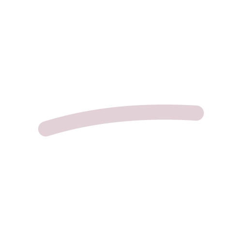A single thick, curved, horizontal light purple line centered on a plain light gray background.