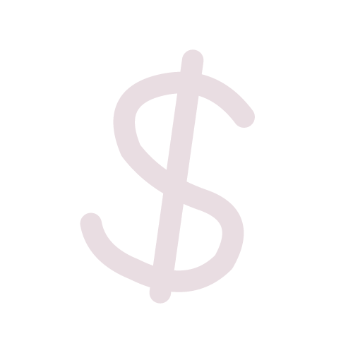 A large, light grey dollar sign symbol on a plain white background.